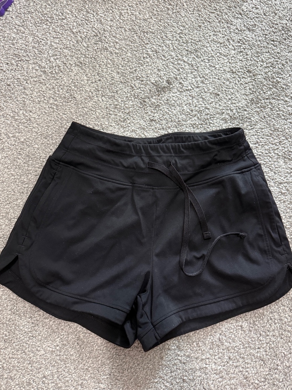 Zyia Black Women’s Athletic Drawstring Shorts - Picture 2 of 2